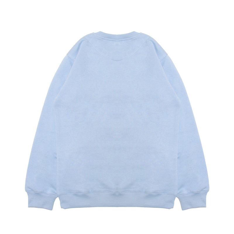 BOLD LINEA DUSTY BLUE- CREWNECK