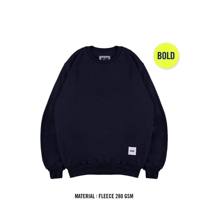 BOLD NETRAL 22.2 NAVY - CREWNECK