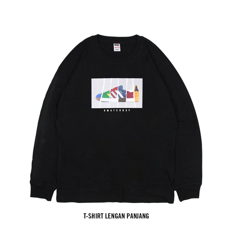 LS RIPPED MATCHDAY BLACK T-SHIRT