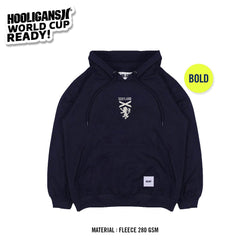 BOLD SCO CREST NAVY- HOODIE