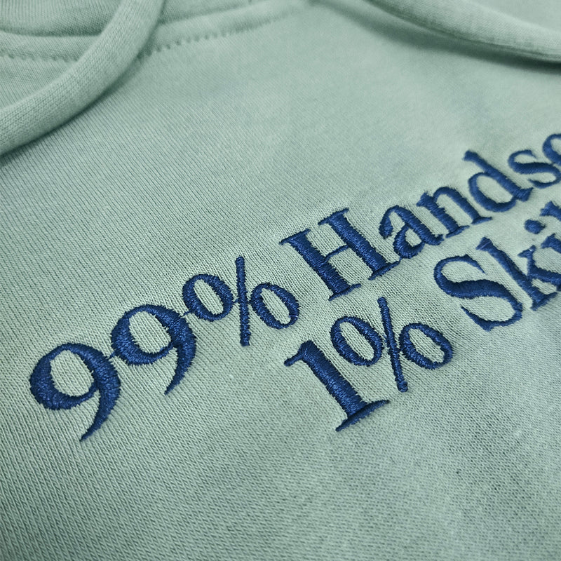 BOLD THIN HANDSOME SAGE GREEN - HOODIE