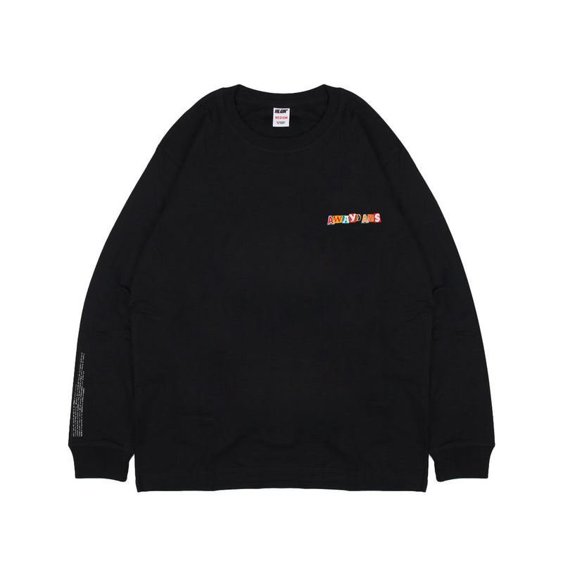 LS AWAY CLIP 22.1 BLACK T-SHIRT