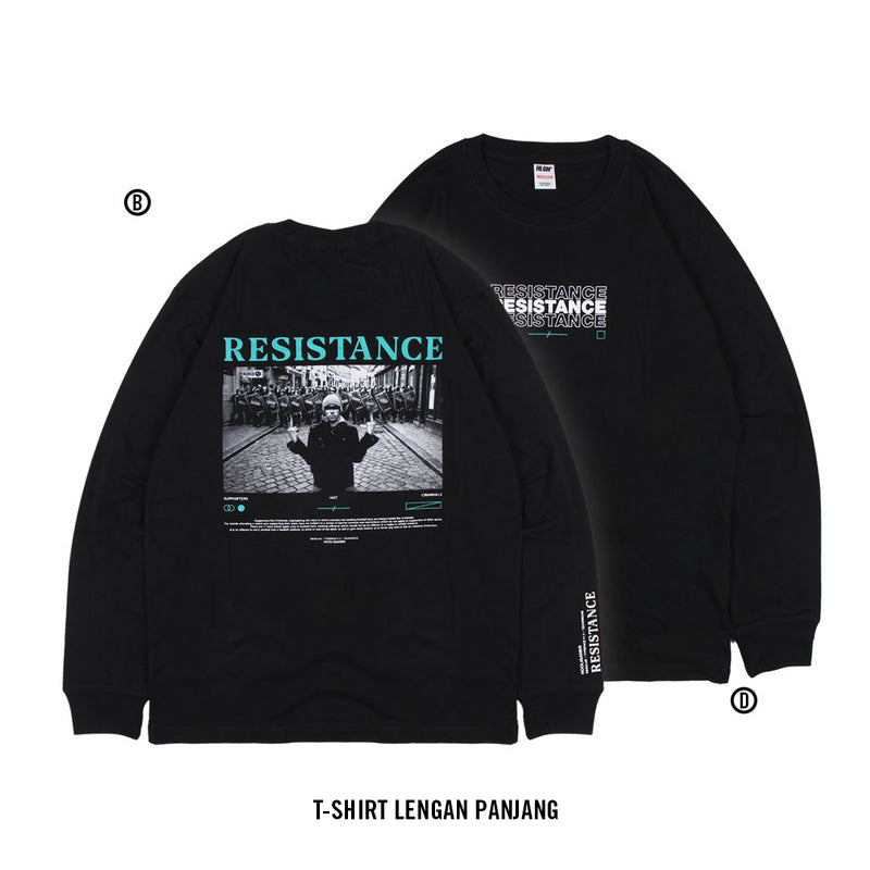 LS RESISTANCE BLACK T-SHIRT